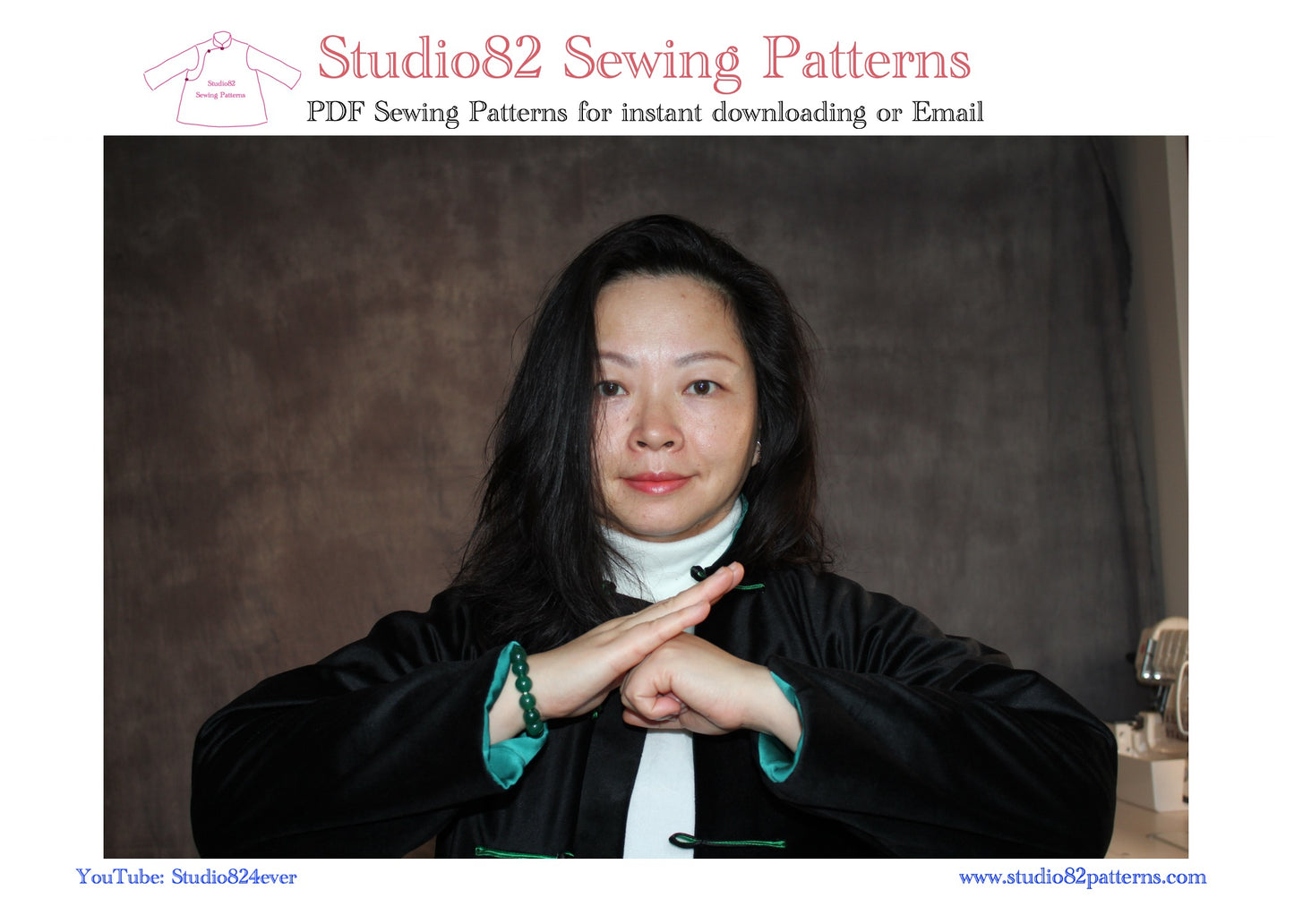 Digital Sewing Pattern of Tangzhuang Jacket/ Tang Suit/ Chinese Jacket for Women