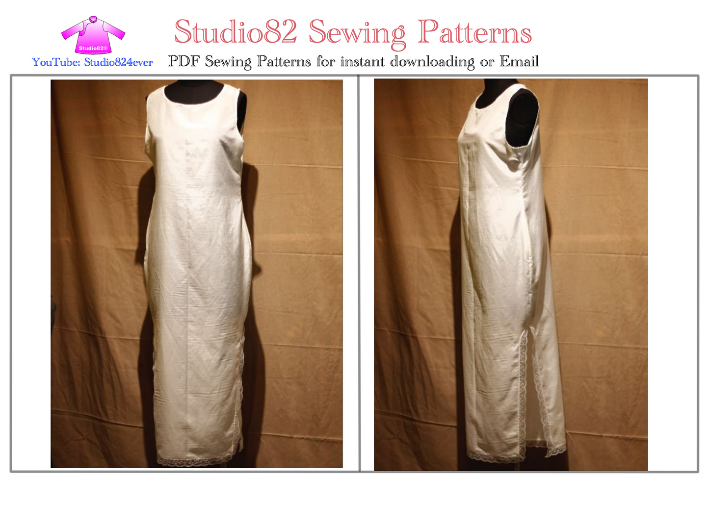Vintage 1930s Chinese Cheongsam Slip Sewing Pattern