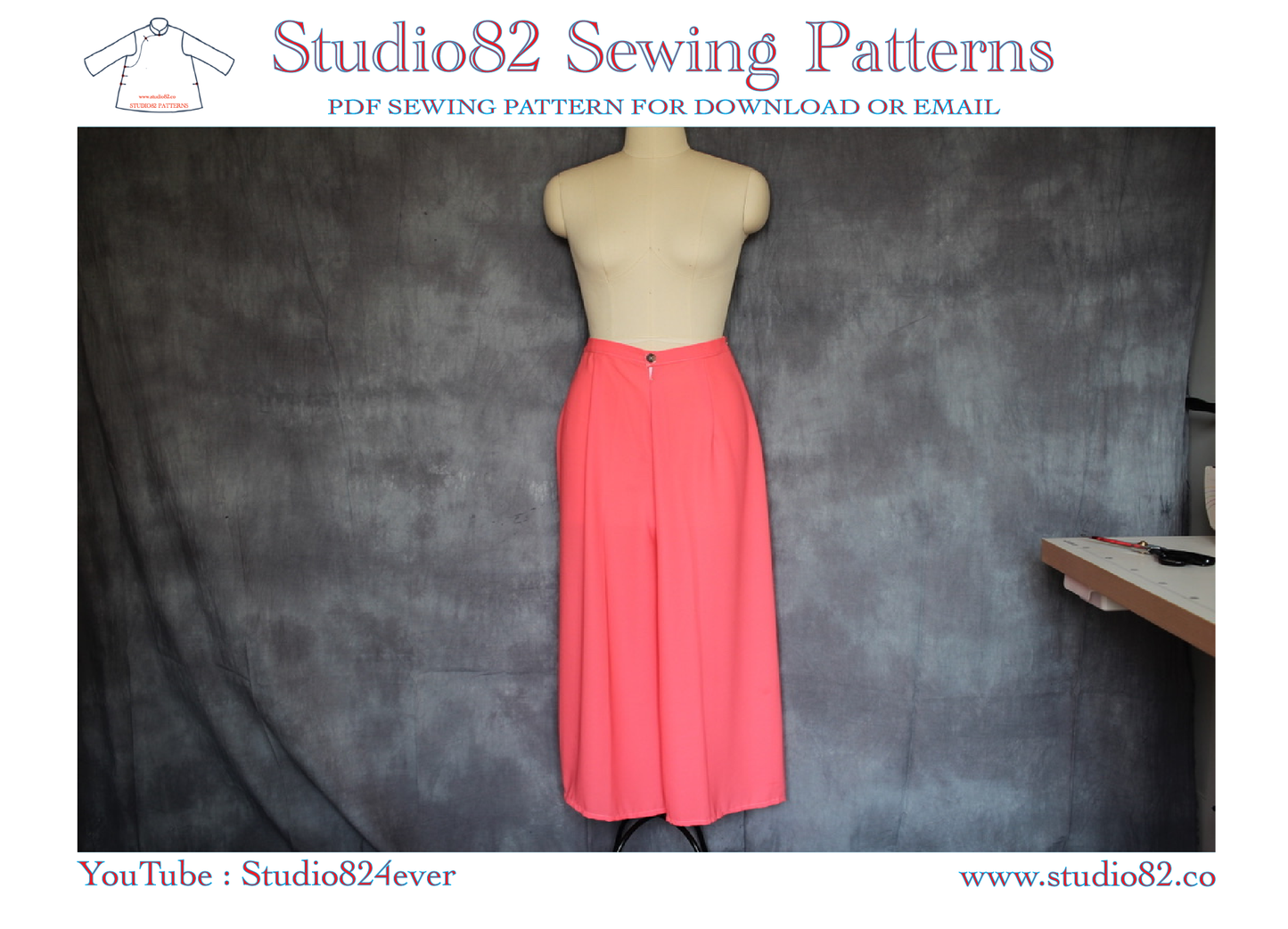 Raglan-Sleeve áo dài with diagonal placket and zipper PDF sewing Pattern