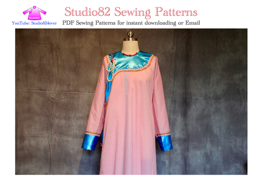 Digital Sewing pattern of Manchu women's Chenyi from Ruyis Royal Love